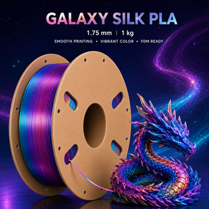 Filamento PLA para Impresora 3D Galaxy, 1.75mm, 1kg, Material de Impresión FDM, Color Arcoíris Seda, Barra de Plástico - Product Image 1