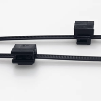 Vente en gros 2 pièces attaches de fixation de câble pour panneau de 1 à 3mm, à l'intérieur dentelé, diamètre du faisceau 4-50mm