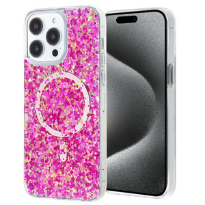 KINGSOUL High-End Magnetism Glitter TPU+PC Phone <b>Case</b> <b>11</b>/12/13/14/15/16 Pro Max for for Ins Style <b>Shockproof</b> Epoxy - Product Image 6