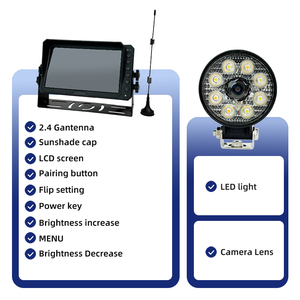 <span class=keywords><strong>Caméra</strong></span> <span class=keywords><strong>de</strong></span> travail avant AHD 720P étanche IP68 avec 8 LED pour tracteur, vision nocturne industrielle <span class=keywords><strong>agricole</strong></span> et marche arrière automatique - Product Image 6