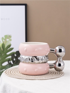 Wholesale Fashion 13Oz 400Ml Promotional Cups Daily <b>Milk</b> Tea Cup Luxury Coffee Mug Creative Ceramic Mugs for Gift - Product Image 3