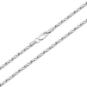 Tendance 2.5mm Forme Unique Nouveau Modèle Collier En Argent 925 Chaîne En Argent Sterling Plaqué Rhodium pour Hommes Femmes - Product Image 1
