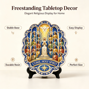 Placa de Resina Católica Personalizada con <span class=keywords><strong>el</strong></span> <span class=keywords><strong>Espíritu</strong></span> <span class=keywords><strong>Santo</strong></span> de Pentecostes, Relieve 3D, Virgen María, Apóstoles, <span class=keywords><strong>Paloma</strong></span>, Arte Religioso de Iglesia, Decoración, Venta al por Mayor - Product Image 6