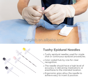 Одноразовый стерильный катетер для эпидуральной анестезии из нержавеющей стали, игла для эпидуральной анестезии 16G 18G 20G 80 90 100 мм, тип Tuohy, для региональной анестезии - Product Image 6