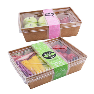 กล่องใส่อาหารแบบจีนกล่องกระดาษสำหรับใส่อาหารทรงกลมเป็นมิตรต่อสิ่งแวดล้อมกล่องพลาสติกแบบใช้แล้วทิ้งสำหรับบะหมี่อาหาร - Product Image 4