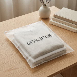 <span class=keywords><strong>Bolsa</strong></span> de plástico mate con cremallera, embalaje de ropa resellable, respetuoso con el medio ambiente - Product Image 3
