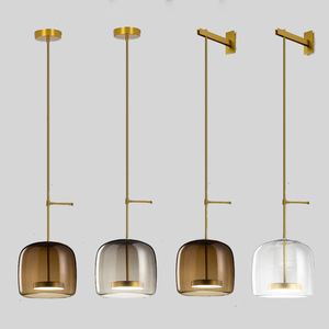 Nordic Style Pendant Wall Lamp Glass Shade Led <b>Light</b> Source 220V For Hotel Club <b>Corridor</b> Bedroom Lighting - Product Image 5