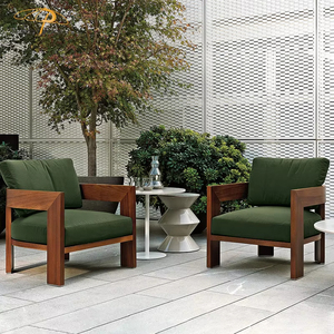 Nouveauté, ensembles de canapés de jardin en teck moderne de luxe, meubles d'extérieur, canapé en bois massif avec table basse - Product Image 4