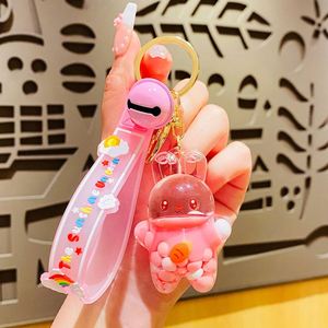Nouveau Porte-clés Créatif Ours Mignon à Paillettes Liquides, Ballons Flottants Colorés, Pendentif de Sac pour Fille, Cadeaux - Product Image 5