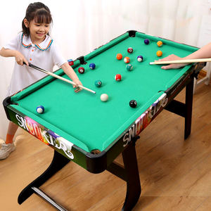 Mini Pool Tischplatte Spiele 36-Zoll-Tischplatte Billard Tischset mit 16 Pool kugeln 2 Queues 1 Dreieck Rack 2 Kreide & 1 Bürste