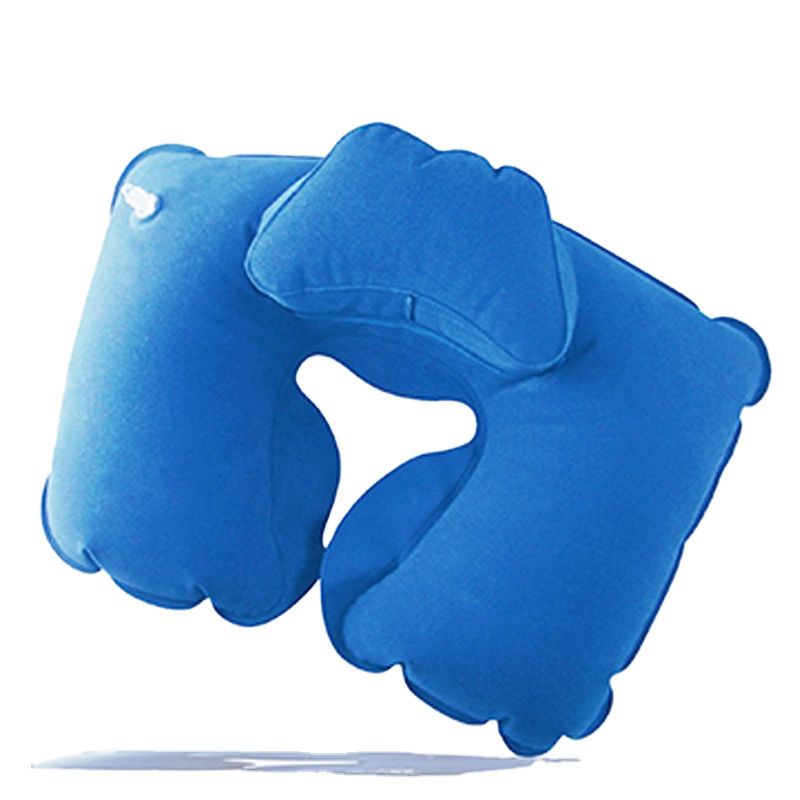 Promotion gifts inflatable travel neck pillow plastic car seat head neck support rest pillow for kids and adults