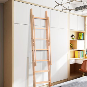 <span class=keywords><strong>Escalera</strong></span> de <span class=keywords><strong>madera</strong></span> maciza con diseño de pasamanos, <span class=keywords><strong>escalera</strong></span> de <span class=keywords><strong>roble</strong></span> rojo de 2200mm, precio de fábrica al por mayor - Product Image 1