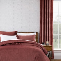 Cortina de Terciopelo de Venta Directa del Fabricante BSCI, Cortina Opaca de Terciopelo Profesional de Fábrica con Juego de Ropa de Cama a Juego