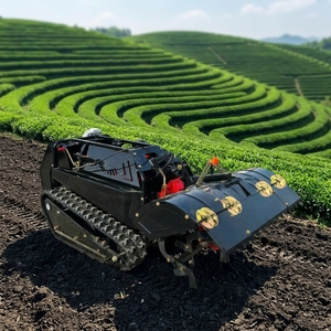 Motoculteur rotatif télécommandé sur chenilles pour la culture des sols agricoles sur terrains accidentés - Product Image 2