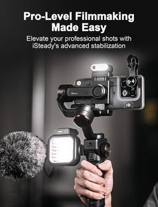 <span class=keywords><strong>Hohem</strong></span> iSteady M6 Kit <span class=keywords><strong>Stabilisateur</strong></span> de cardan pour <span class=keywords><strong>Smartphone</strong></span> Cardan de téléphone à 3 axes avec capteur de suivi AI Lumière de remplissage magnétique - Product Image 4