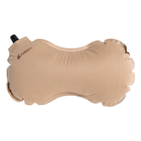 Oreiller gonflable pliable en TPU, léger et portable, coussin de couchage ergonomique pour l'extérieur, avec pochette de rangement