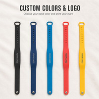 Bracelet intelligent en silicone NFC personnalisé avec logo, réglable, étanche, pour piscine, bracelet RFID