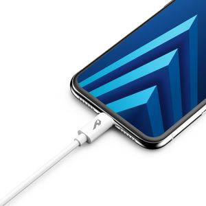 Nylon blanco USB 2,0 a Micro USB 2.4A Cable de datos de 1 metro de largo Cable de carga micro USB de cobre puro - Product Image 2