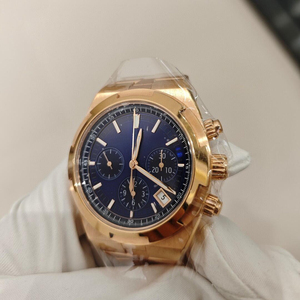 Montre mécanique automatique <span class=keywords><strong>de</strong></span> luxe pour homme, boîtier VC5500 18K haut <span class=keywords><strong>de</strong></span> gamme, bracelet avec cadran bleu, affichage précis <span class=keywords><strong>de</strong></span> la <span class=keywords><strong>date</strong></span> - Product Image 3