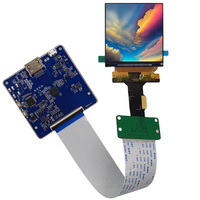 Module LCD d'interface MIPI haute définition de 2.89 pouces 1440*1440 avec carte pilote adapté aux appareils VR/AR et intelligents