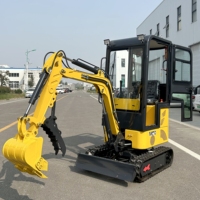 Prix de la mini-pelle EPA Euro 5 Engin diesel Bagger 1tonne Mini-pelle multifonctionnelle