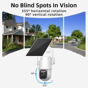 Kit Telecamera Wi-Fi 4G Solare Wireless da Esterno 4MP, Impermeabile IP66, Visione Notturna, Rilevamento Movimento, Cloud e Scheda SD, Pan-Tilt 200m - Product Image 5