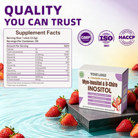 Poudre nutritive en sachets saveur fraise Myo-Inositol et D-Chiro Inositol en gros – Complément pour l'apport quotidien des femmes