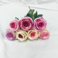 Fleurs artificielles, bouquets de roses en gros pour les arrangements floraux de mariage, cadeaux de Noël, décorations de fête