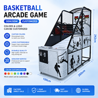 Système de notation numérique avec structure en acier et roues mobiles pour centre commercial, salle de jeux, centre de divertissement, basketball intérieur commercial
