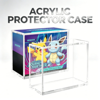 Boîtier en acrylique transparent de qualité supérieure pour la protection des boîtes de boosters, boîte de rangement pour cartes à collectionner TCG