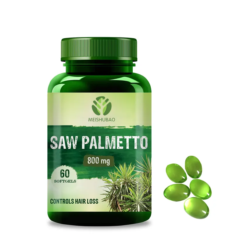 OEM Saw Palmetto Softgel Capsule DHT Blocker Saw Capsule Palmetto prostatico Health Saw Palmetto Extract Capsule molli