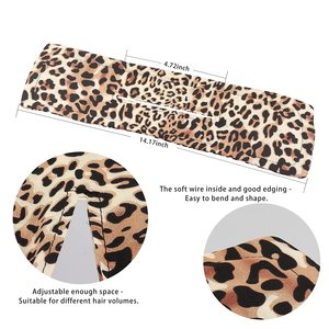 Serre-tête à Donut <span class=keywords><strong>magique</strong></span>, accessoire pour cheveux, <span class=keywords><strong>bandeau</strong></span> pour <span class=keywords><strong>chignon</strong></span>, Style léopard, effilé, mode femmes, - Product Image 3