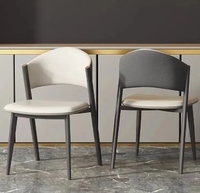 Chaise de salle à manger en bois massif de style nordique, luxe léger naturel, dossier haut de gamme pour la maison, restaurant moderne simple, usage domestique de loisirs