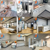 Proyek Resor Hotel Villa Modular Meksiko Kombinasi Modul Ganda Rumah Kontainer Prefab yang Dapat Diperluas