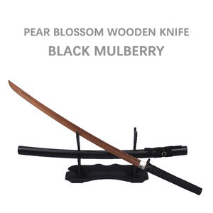 Accesorios <span class=keywords><strong>de</strong></span> Anime, espada <span class=keywords><strong>de</strong></span> seguridad Katana negra, palo <span class=keywords><strong>de</strong></span> rosa, Morera negra, arma <span class=keywords><strong>Ninja</strong></span>, cuchillo, espadas <span class=keywords><strong>de</strong></span> madera para Cosplay, niños - Product Image 3