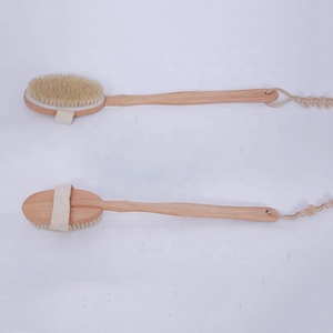 Long Handle Dry Body Brush Body <strong>Scrubber</strong> <strong>for</strong> Men Women <strong>Back</strong> <strong>Scrubber</strong> <strong>for</strong> <strong>Shower</strong> Natural Bristle Exfoliator <strong>Scrubber</strong> <strong>for</strong> Body - Product Image 6