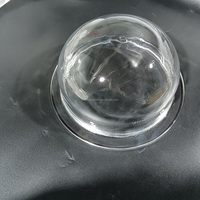 Cloche en quartz de silice fondue de qualité semi-conductrice avec bride, ultra haute pureté, sans contamination