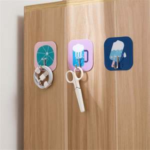 Cartoon <b>Hook</b> For <b>Kitchen</b> Bathroom PVC Self-adhesive Traceless Multi-functional Strong <b>Hooks</b> - Product Image 5