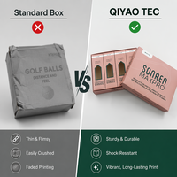 Boîte de présentation personnalisée pliable pour cartes de golf, avec impression, pour athlètes, équipement de branding, pour tournoi, MOQ 500 pièces