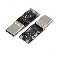 Conector USB Tipo C Macho, Monitor de Energía con Pantalla Digital, Cable de Soldadura para PCB, 12V 16P