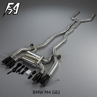 Convient pour BMW M3 M4 G80 G82 S58 2022, échappement arrière haute performance en acier inoxydable avec soupape électronique et embouts en fibre de carbone
