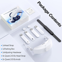 Tali Kepala VR Ergonomis yang Dapat Disesuaikan dengan Baterai 10000mAh Terintegrasi, Aksesori Game VR untuk Memperpanjang Waktu Bermain Meta Quest 2/3/3S
