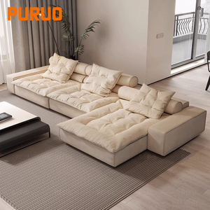 Sofá Modular Seccional Puruo, Plegable, Cómodo, de Diseño Moderno, con Cama, para Sala de Estar, Tipo Nube - Product Image 2