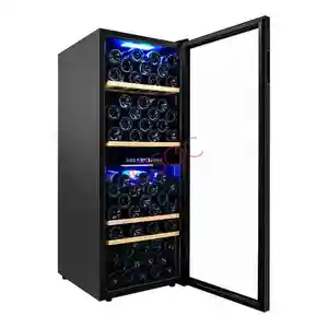 200L vendita calda doppia zona Wine Cooler & Mini frigo in acciaio inox lavello mobile combinazione con certificato Ce/Etl