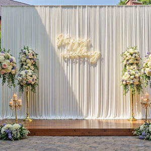 Wintina formato personalizzato foto sfondo drappeggi tessuto Design semplice per festa di compleanno cerimonia cerimonia cerimonia decorazione tenda - Product Image 1