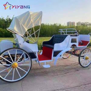 Dernier prix d'usine <span class=keywords><strong>chariot</strong></span> touristique/belle charrette à chevaux avec auvent/char unique - Product Image 5