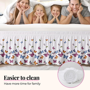 Jupe de lit unie 100 % microfibre, 300 fils, style classique, imperméable, écologique, vente en gros à bas prix, literie OEM - Product Image 6