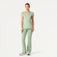 Tenues de travail décontractées pour femmes YUHONG en popeline de polyester, durables, respirantes et réutilisables, style tendance