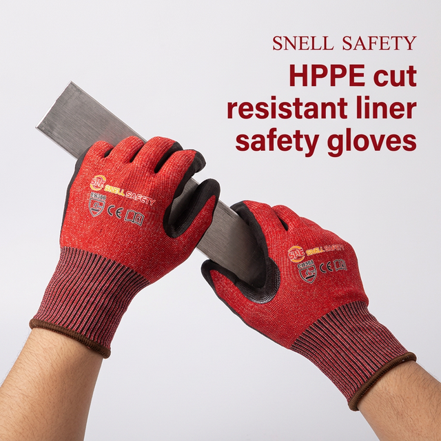 13G Foam Nitrile Coated Cut Resistant Gloves HPPE ANSI A3 Automotive Assembly Industrial Hand Protection Gloves Bulk Supplier
