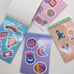 BOYUE impression Kawaii mignon autocollant scène livres Journal autocollant livre pour divertir les garçons et les filles - Product Image 4